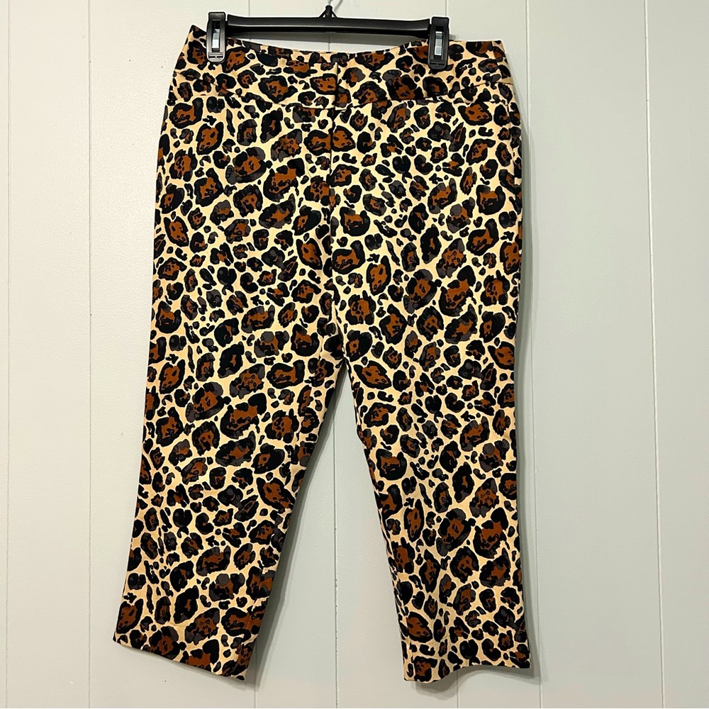 Cheetah Print Capri Slacks